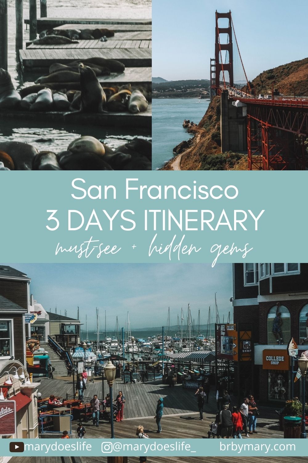 3 days in San Francisco Itinerary and Budget Guide - BR by Mary