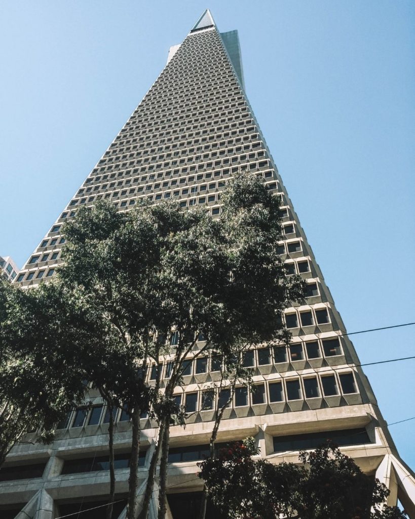 transamerica pyramid in San Francisco