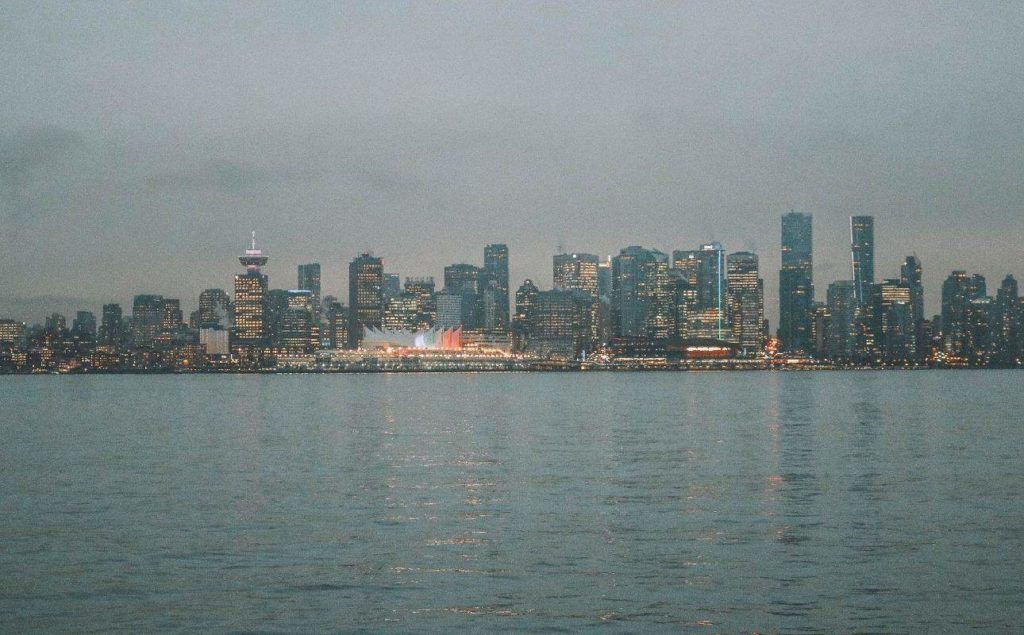 Lonsdale view on Vancouver skyline