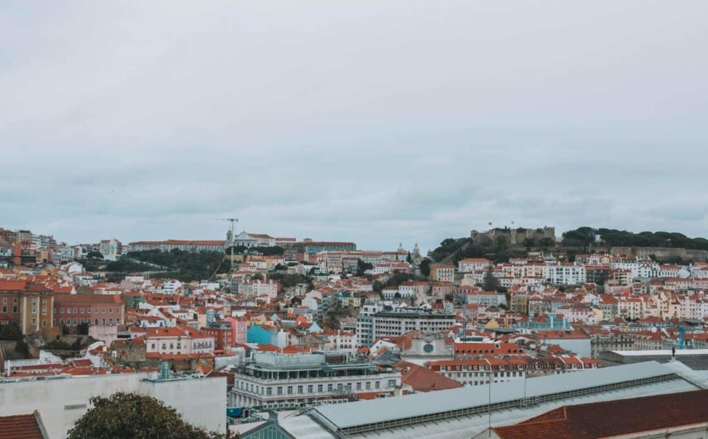 view on Lisbon from casa balthazar