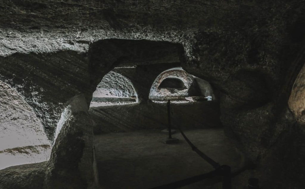 Milos catacombs near Klima