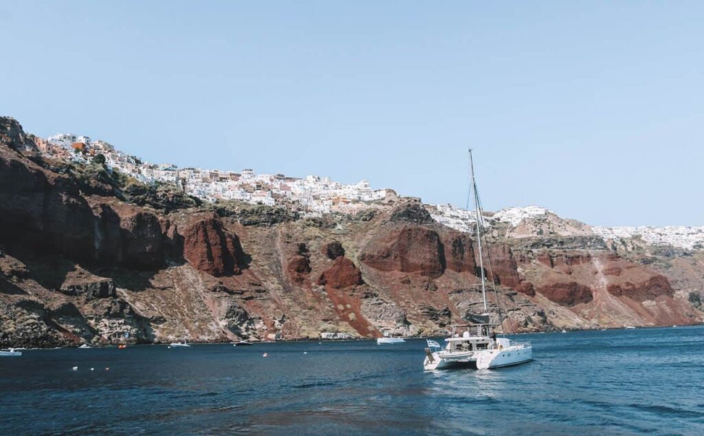 Santorini, one of the best greek islands for younger couples