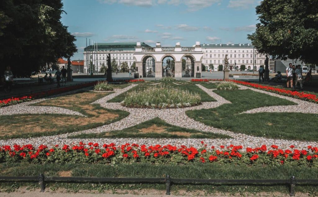 Saxon Gardens in Warsaw