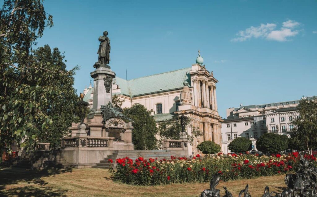 Warsaw weekend Monument of Adam Mickiewicz