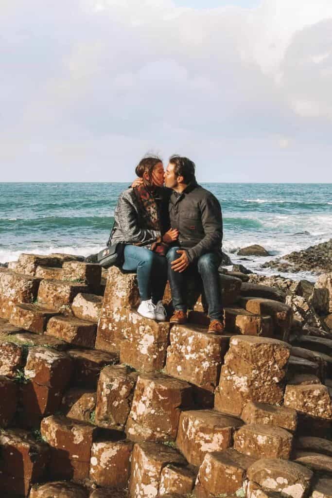 couple at Giants Causeway