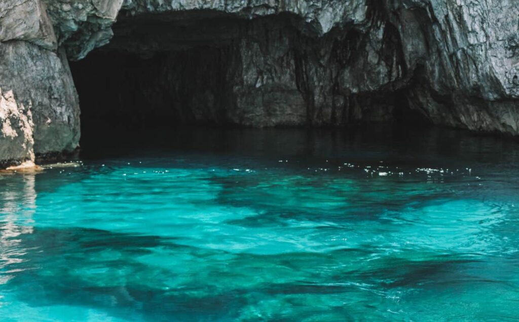 crystal clear waters in Favignana