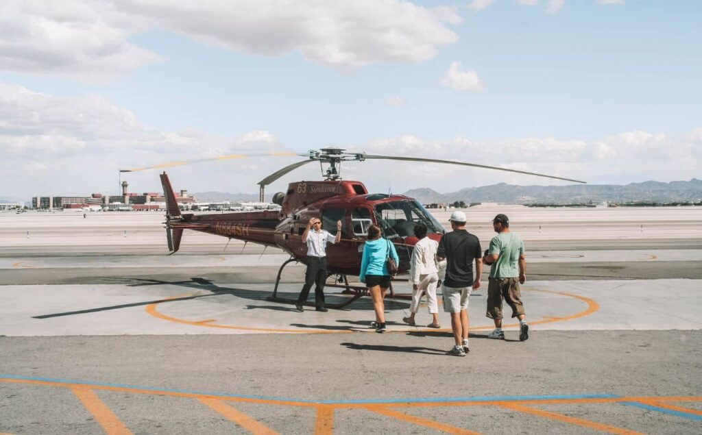 Our memorable tour by helicopter to the Grand Canyon on our 2 Week West Coast USA Itinerary