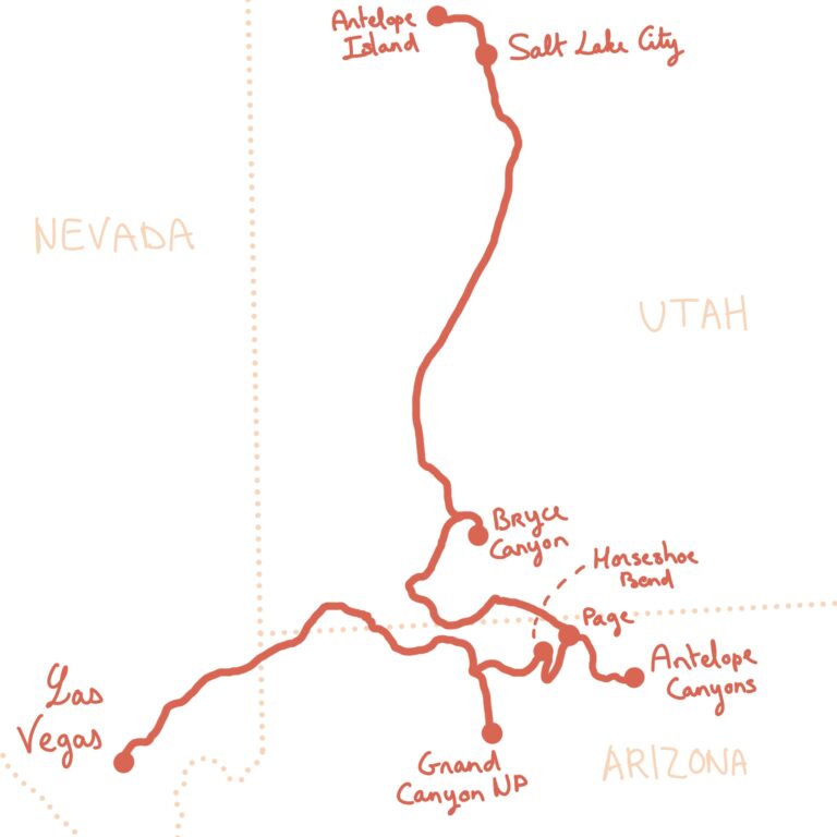 4 Day Arizona to Utah Road Trip From Las Vegas to Salt Lake City That ...
