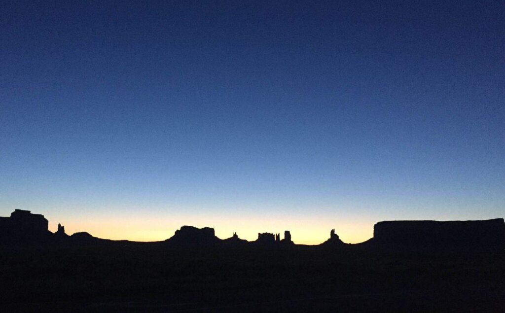 Beautiful Monument Valley sunrise
