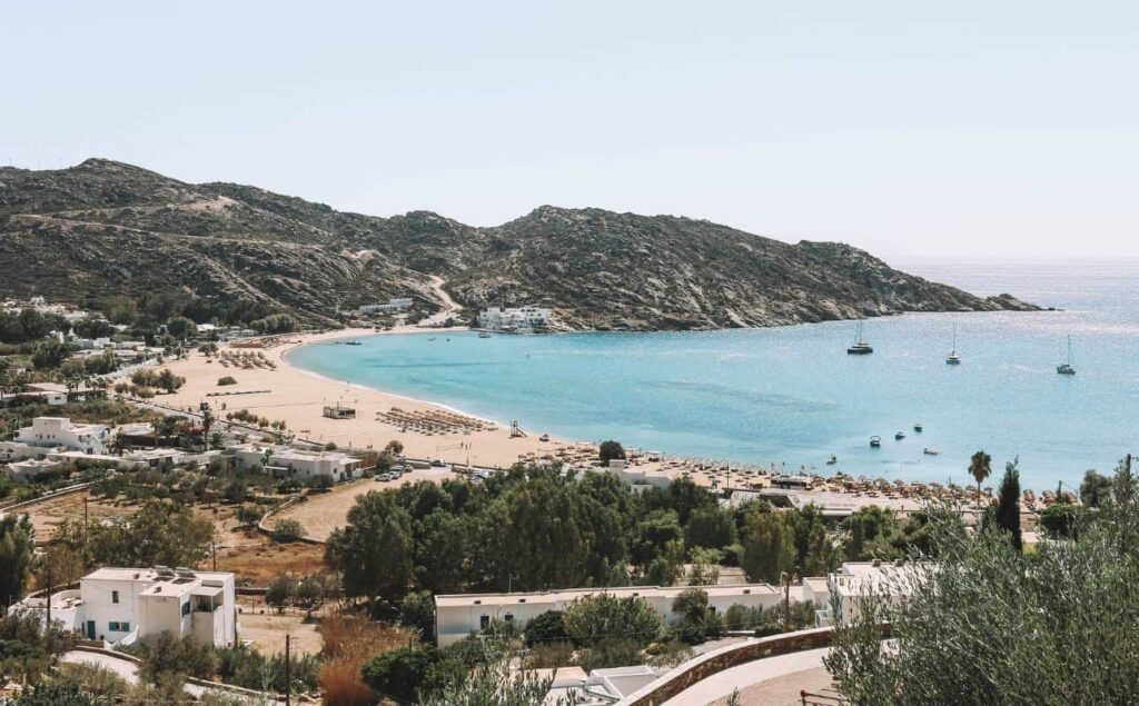 Mylopotas Beach, one of the best beaches in Ios