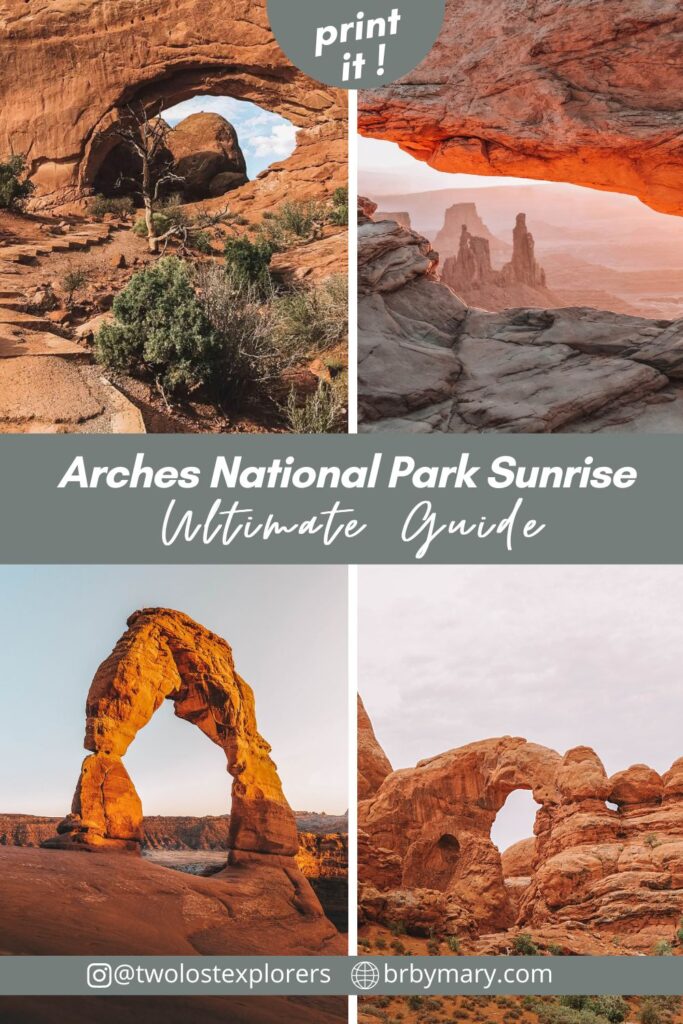 Arches National Park sunrise