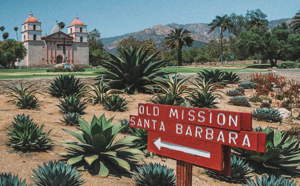The Old Mission, one of the cutest Santa Barbara date ideas