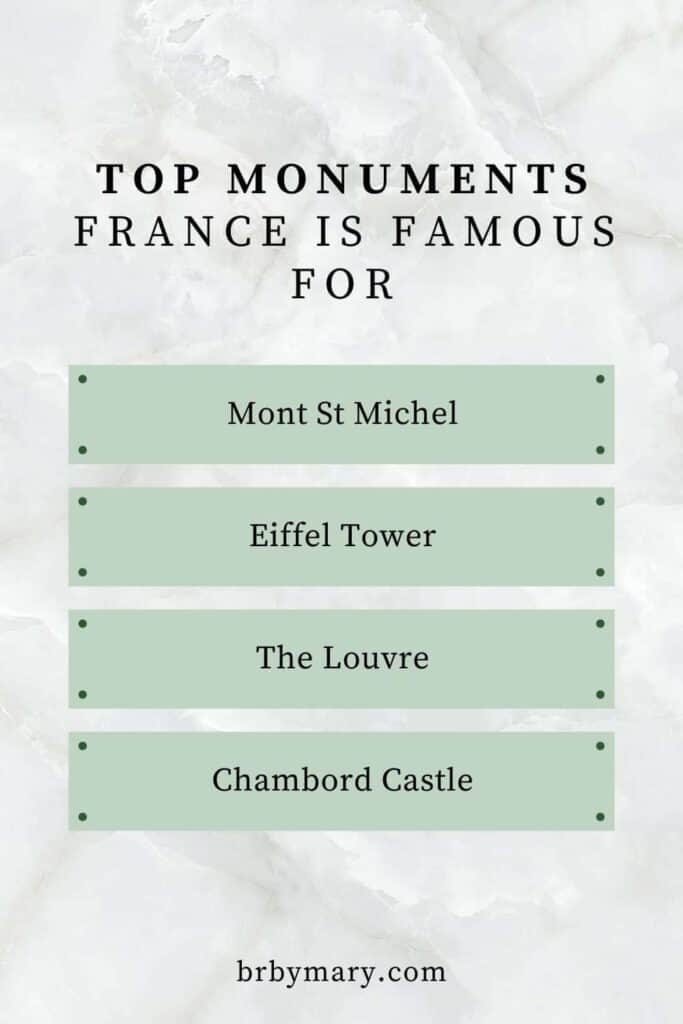 Top monuments France is famous for