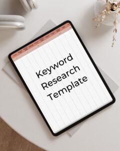 Keyword Research Template