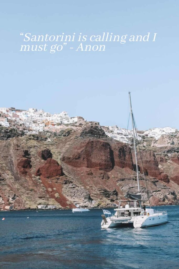 One of the best Santorini quotes