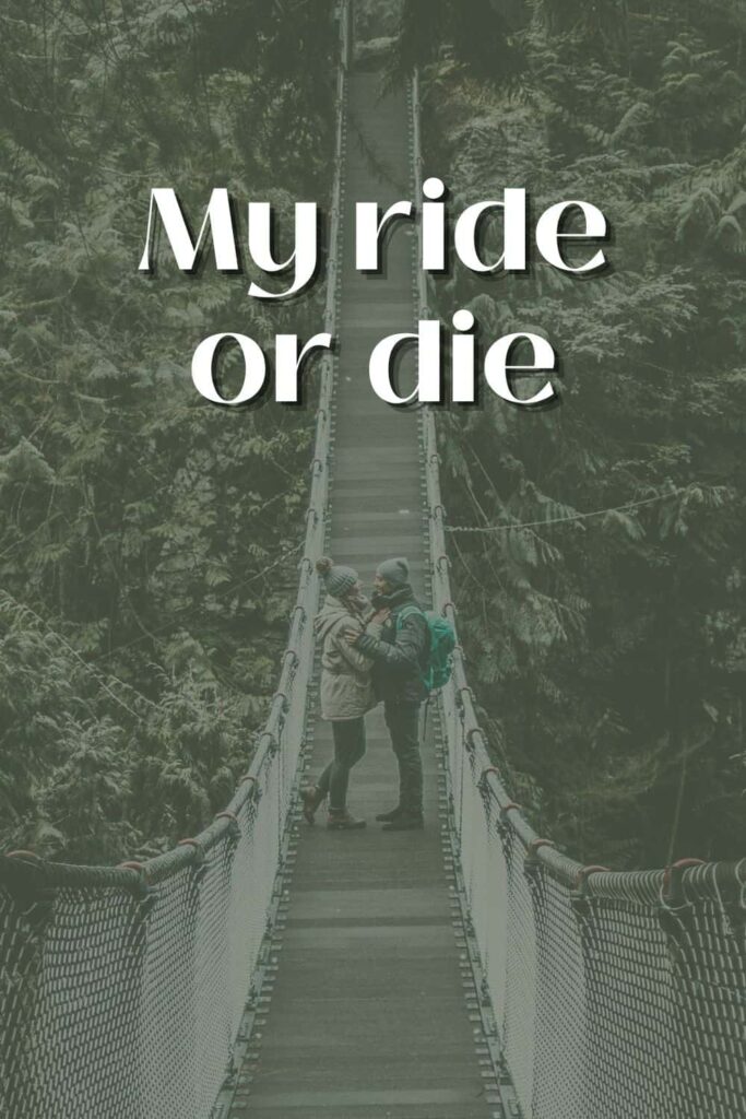 One of the romantic biking captions for Instagram