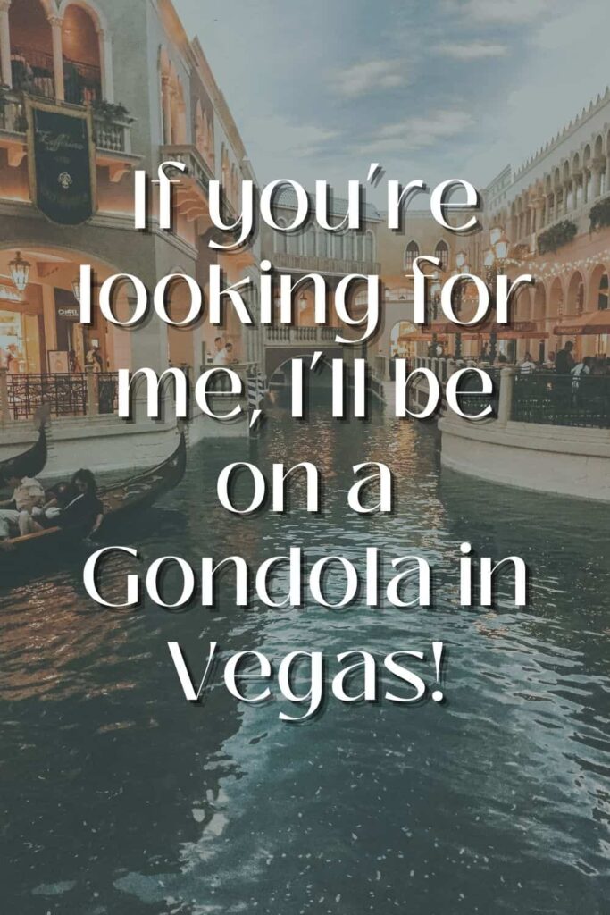 One of the Las Vegas Venetian captions