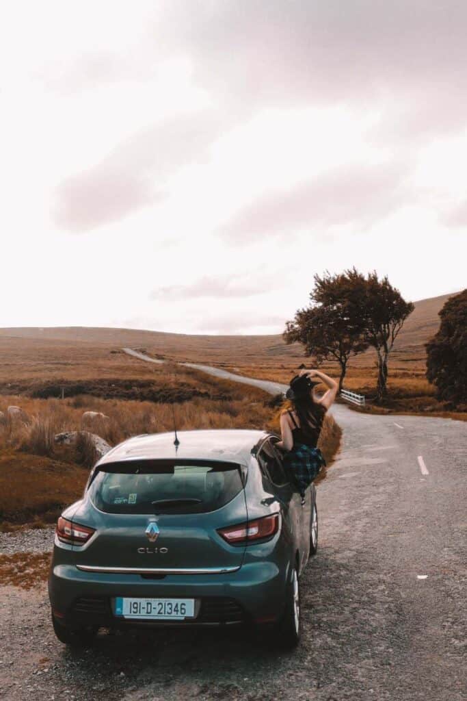 Us on a road through Ireland