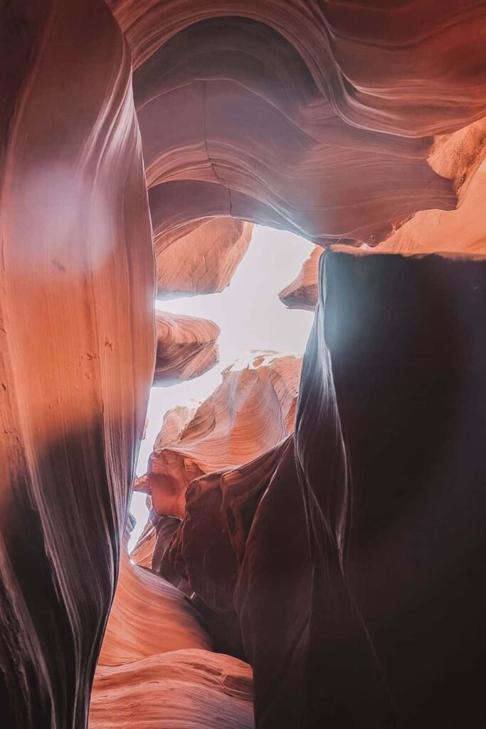 Antelope Canyon X' X shape in the ceiling of the canyon