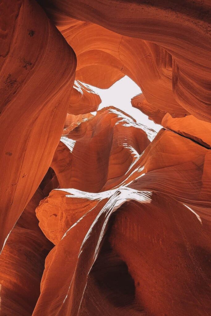 The X at the entrance of Antelope Canyon X which gives it its name