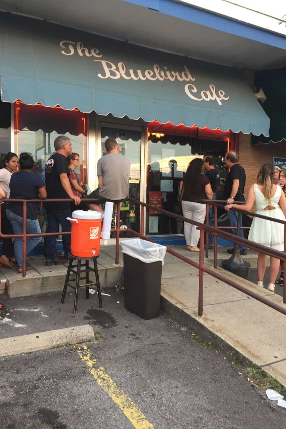 How To Get A Seat At The Bluebird Cafe Nashville Review Tips And Our   The Front Of The Bluebird Cafe. This Is Where You Wait In Line 