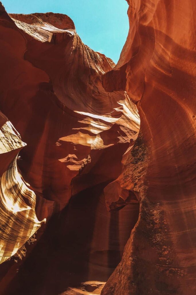 Upper Antelope Canyon during August
