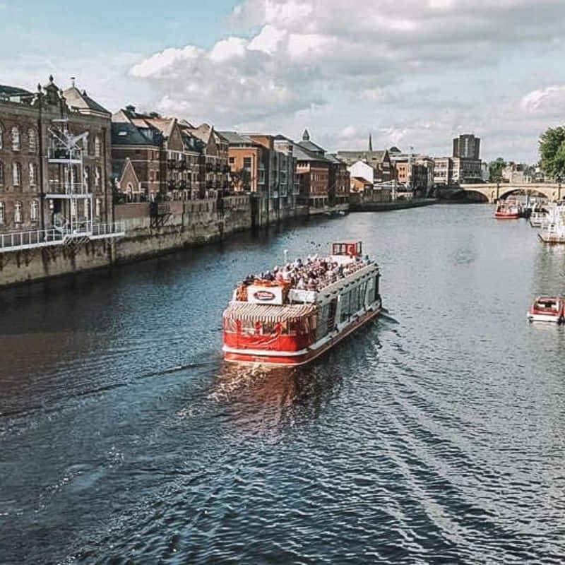 Cruise on the Ouse River, one of the most romantic things to do in York for couples