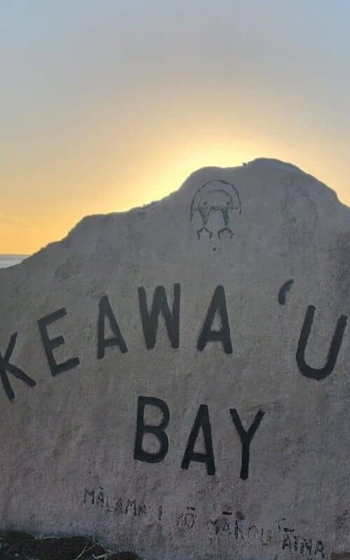 Keawa'Ula Bay sunset