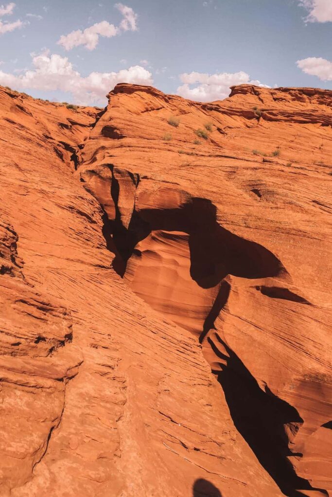 Slot canyon cracks around Antelope Canyon