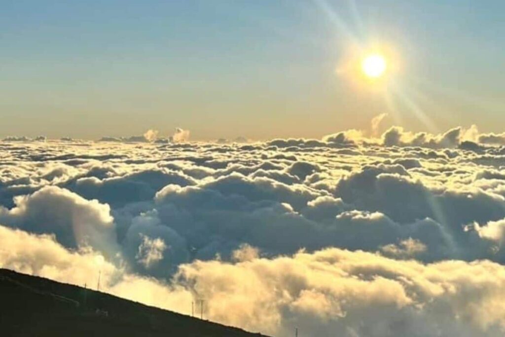 Stunning Haleakala sunset
