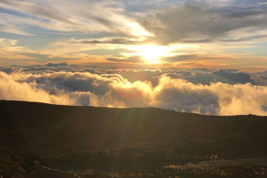 View from Haleakala sunset tours