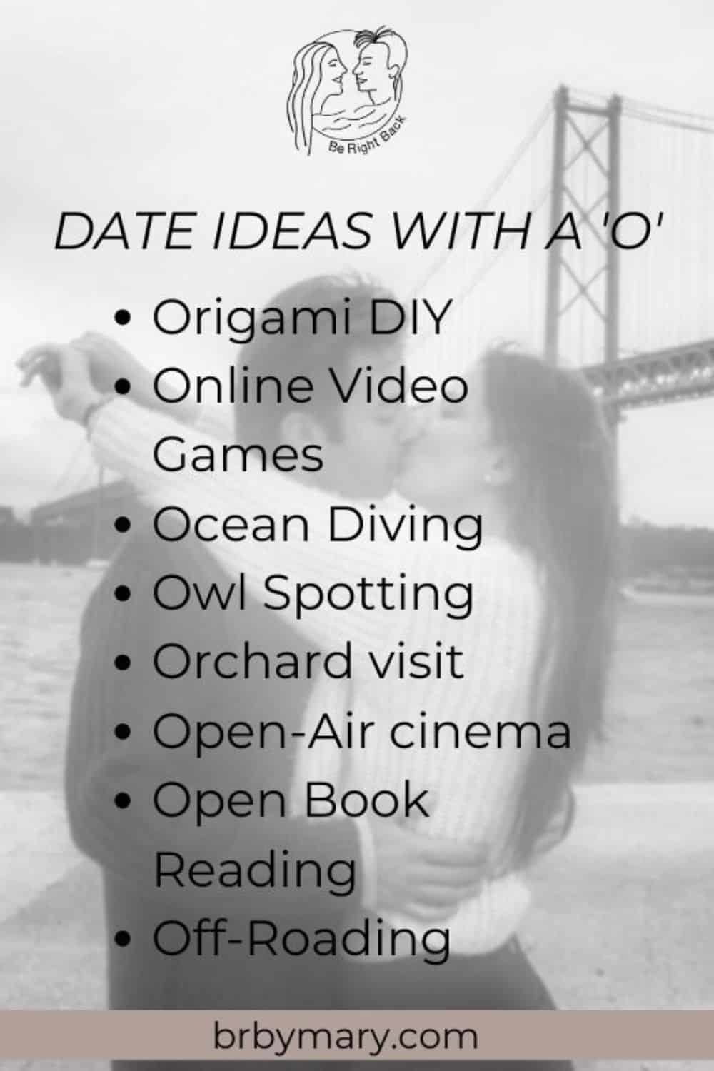 129 Easy Date Ideas That Start With O for Couples (Alphabet Date Ideas)