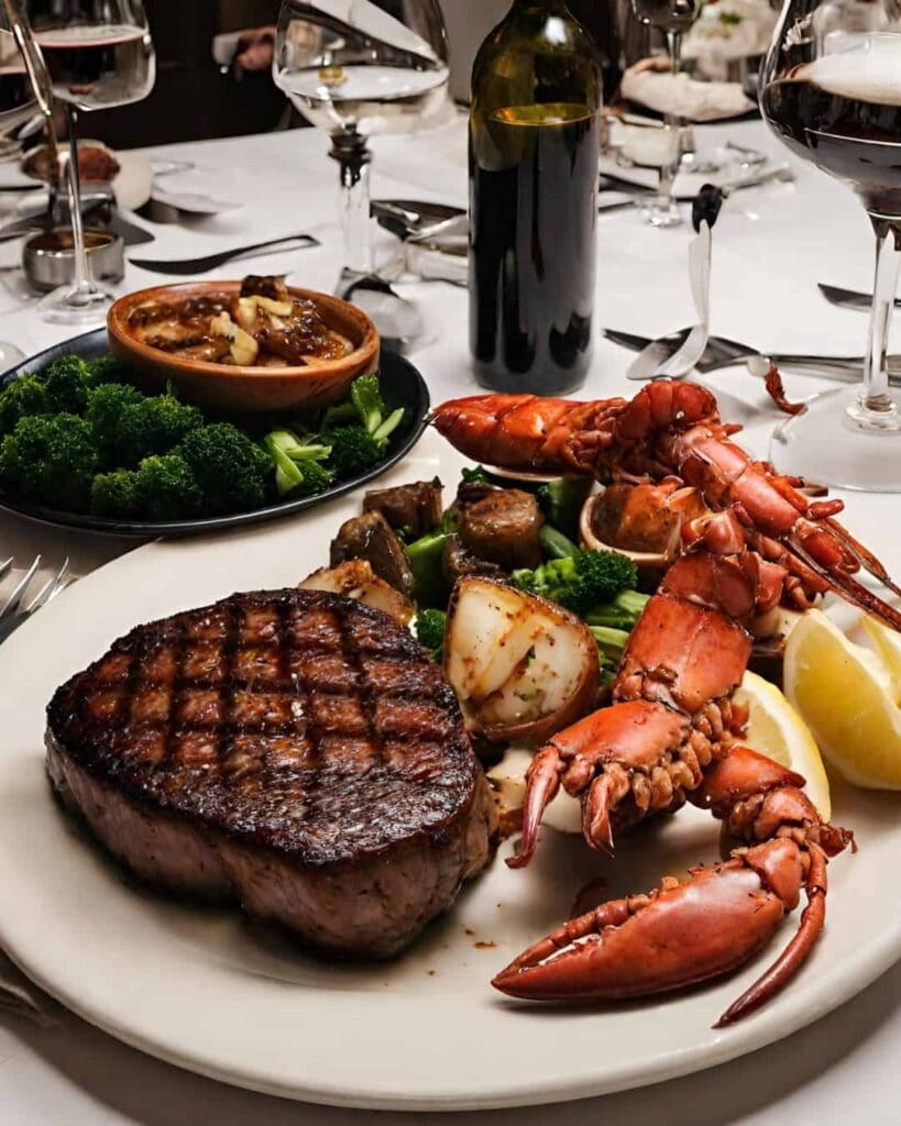 steak and lobster dinner