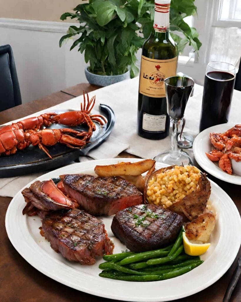 steak and lobster dinner date
