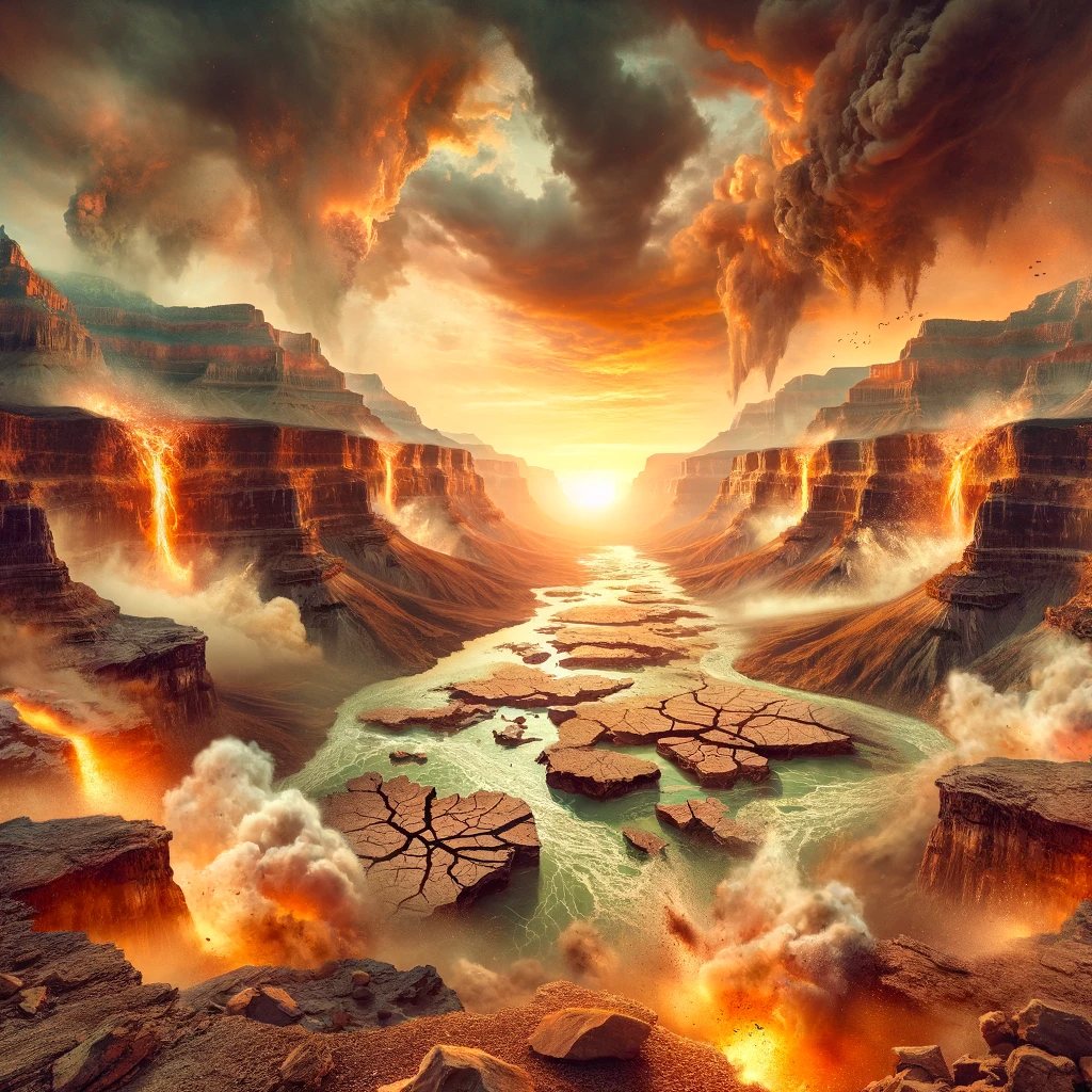 Grand Canyon apocalypse according to AI