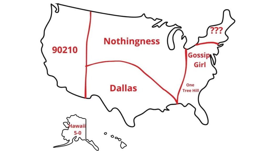 US maps based on TV series
