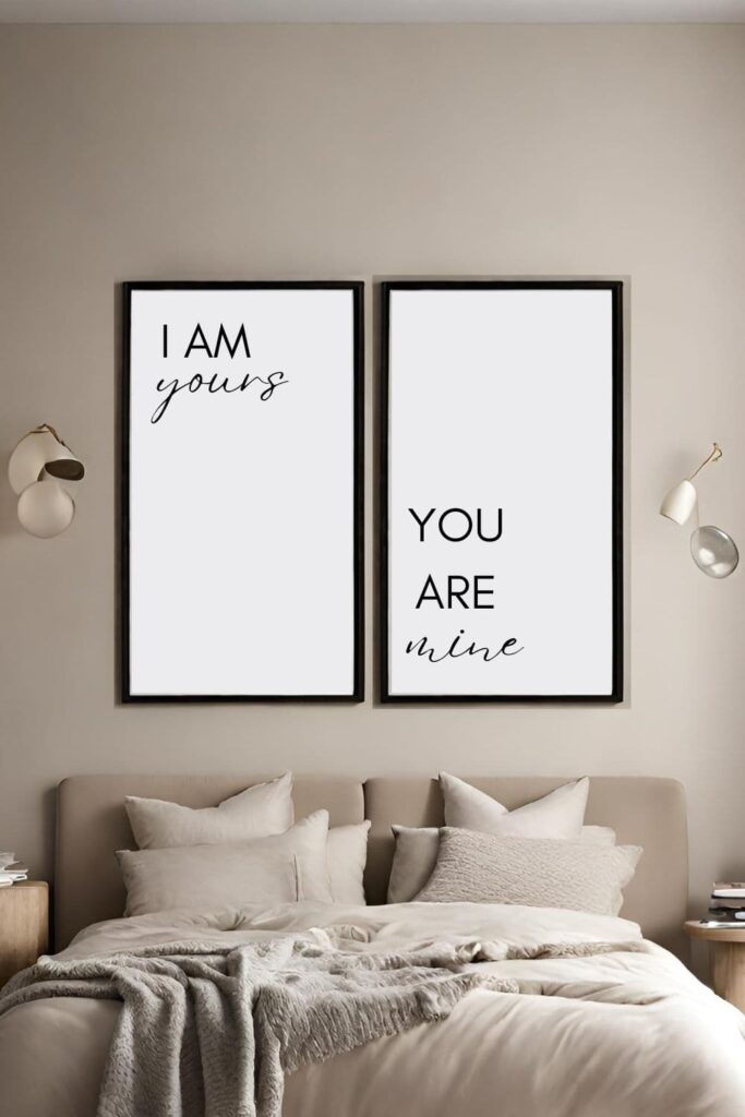 Another idea for I am Yours, You are mine frames
