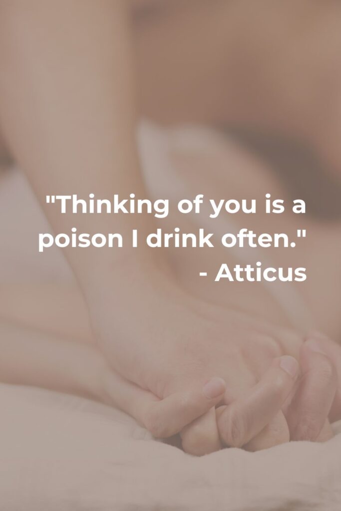 Thinking of you quote by Atticus