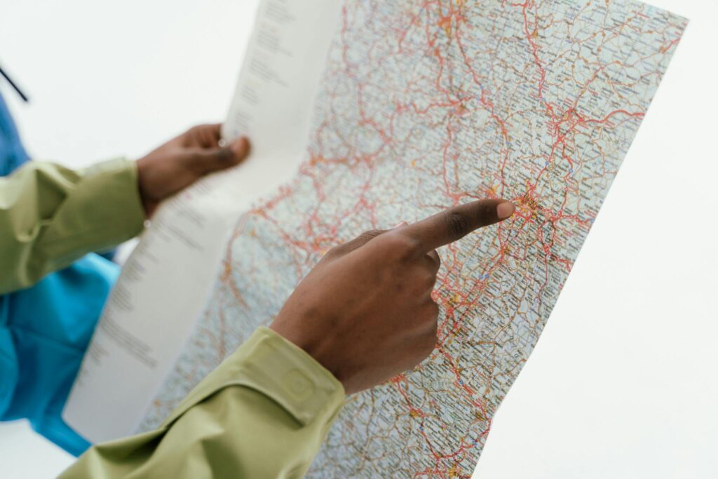 A Person Holding a Map 