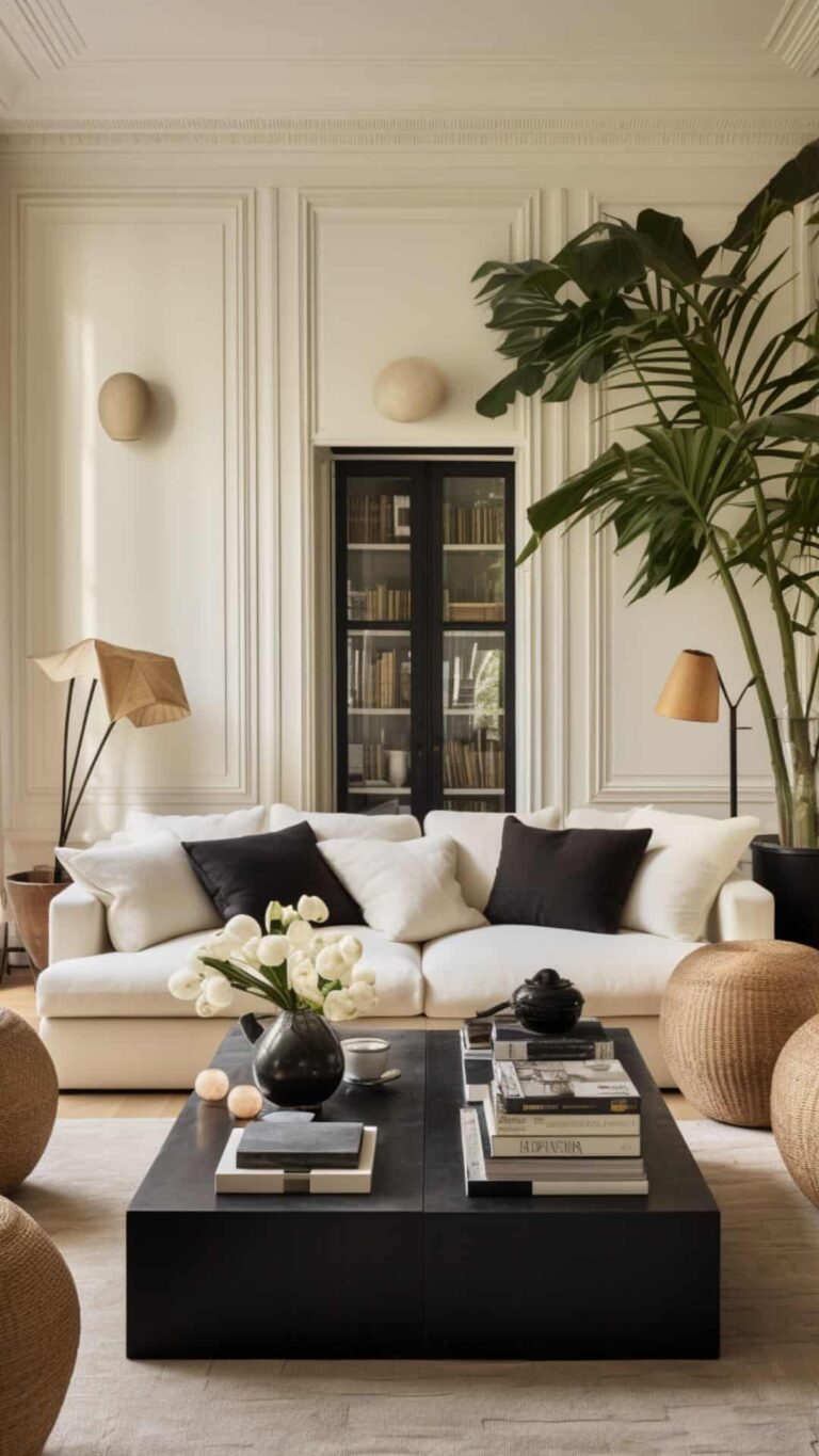 31 Black And Neutral Living Room Ideas You Will Both Love