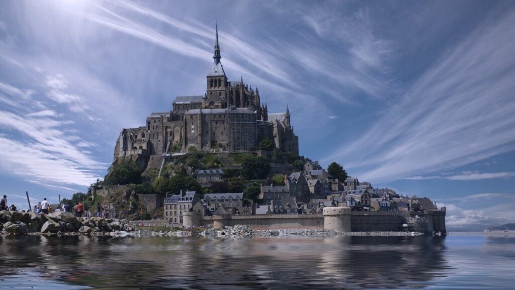 mont saint michel in france