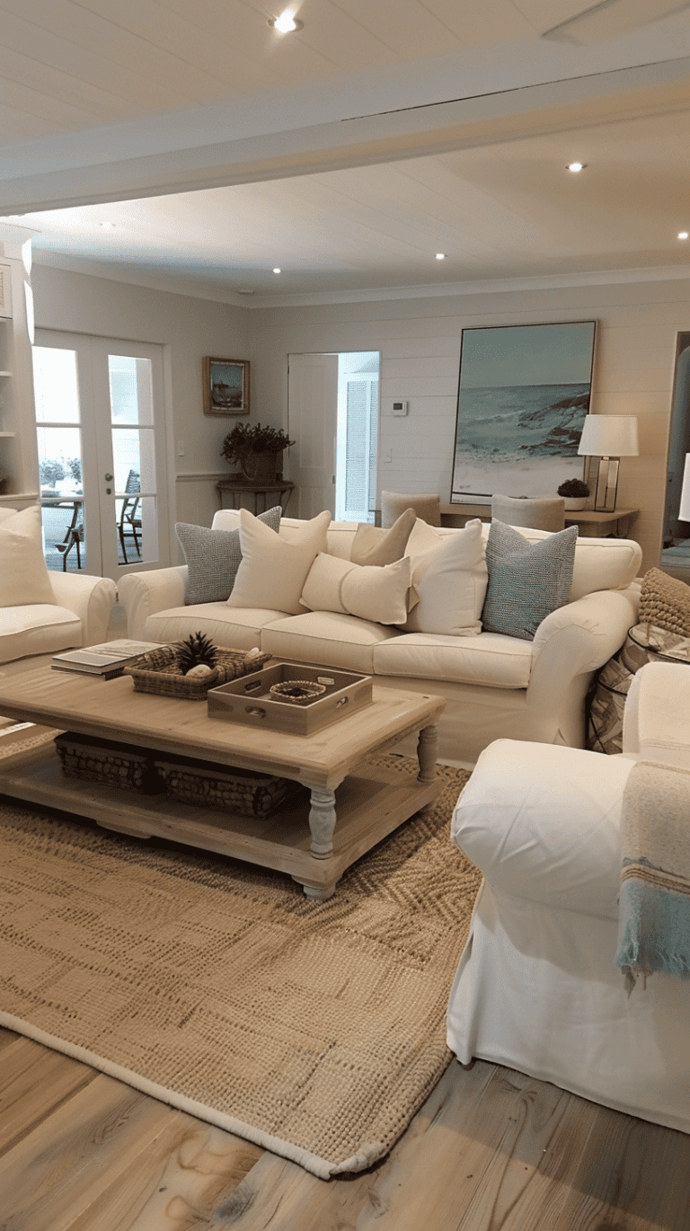 55 Coastal Living Room Ideas To Make Your Home Cozy And Classy