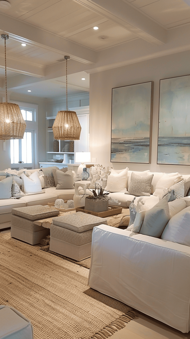 55 Coastal Living Room Ideas To Make Your Home Cozy And Classy