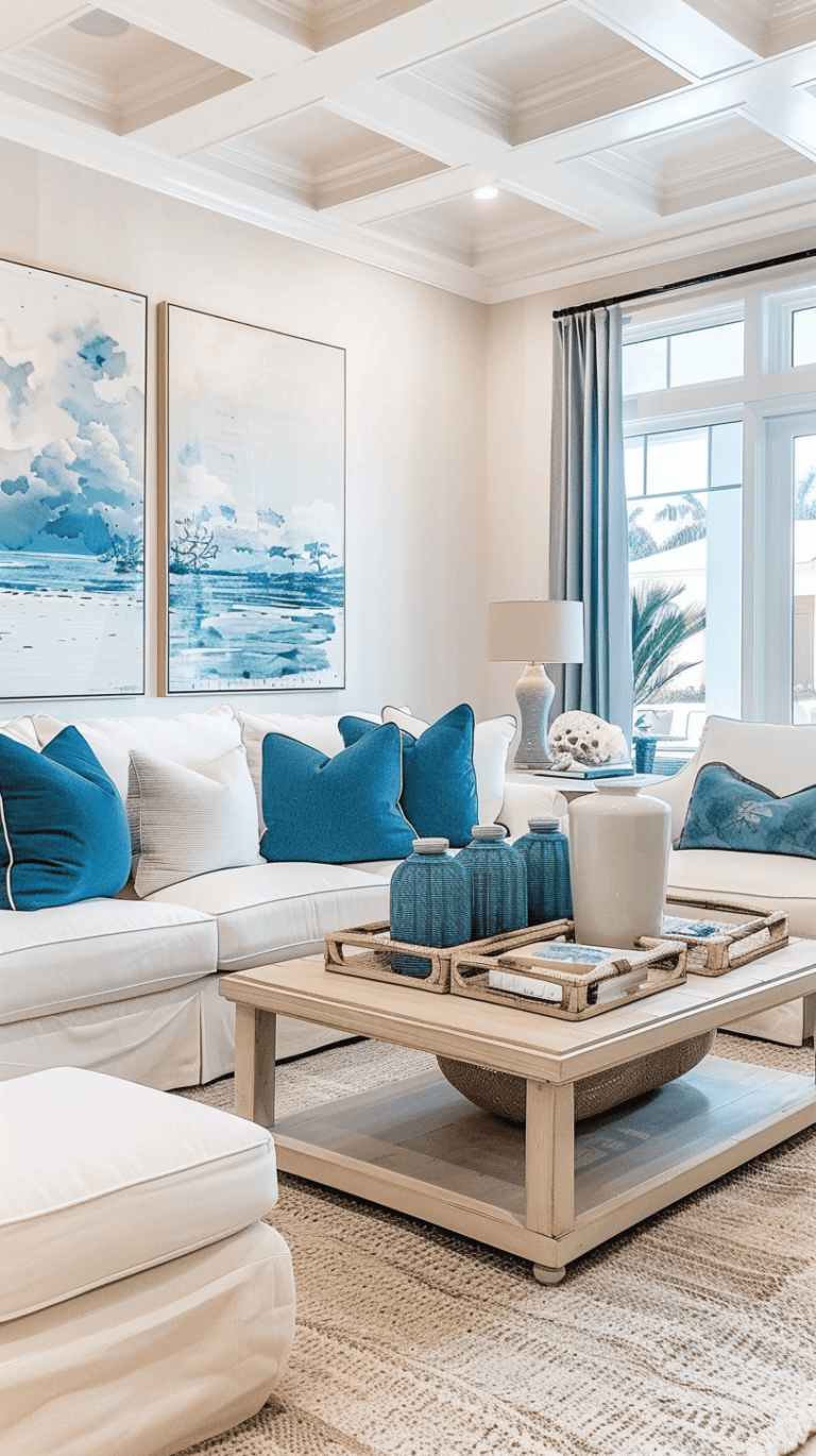 55 Coastal Living Room Ideas To Make Your Home Cozy And Classy