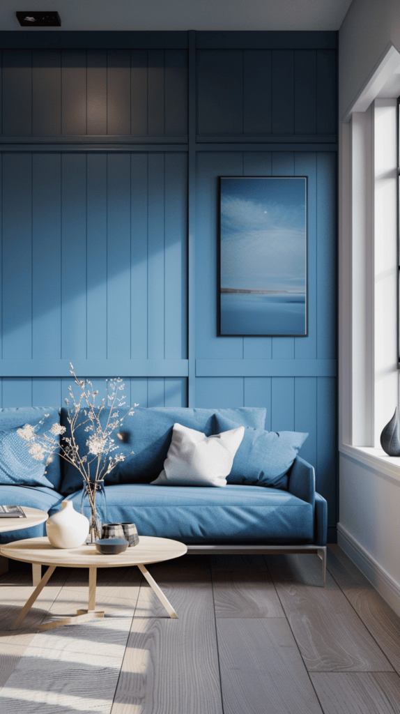 blue coastal living room