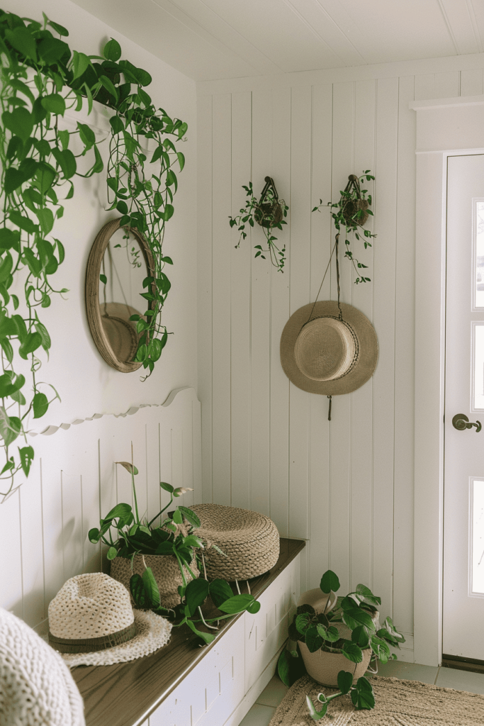 entryway ideas with greenery