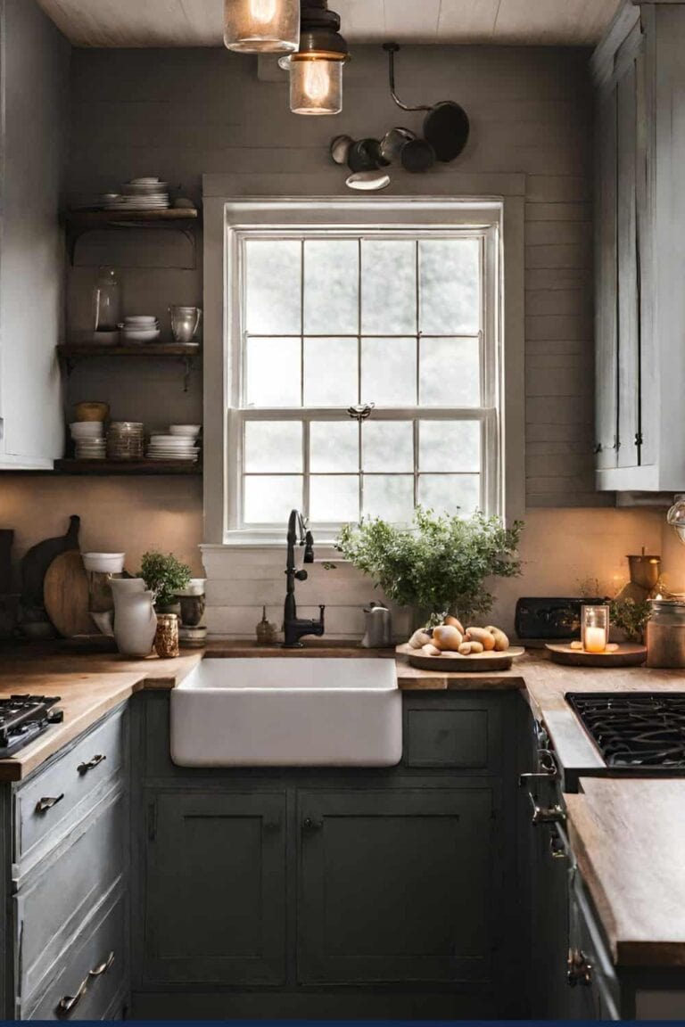 40+ Aesthetic Moody Farmhouse Kitchen Ideas You Will Both Love