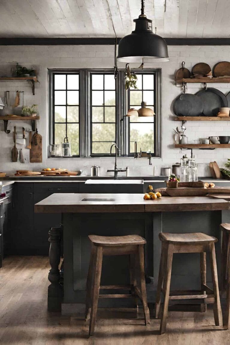40+ Aesthetic Moody Farmhouse Kitchen Ideas You Will Both Love