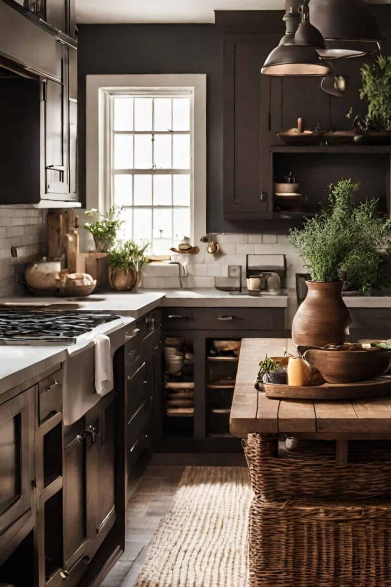 40+ Aesthetic Moody Farmhouse Kitchen Ideas You Will Both Love