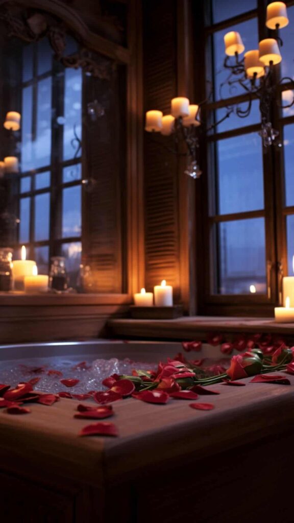 romantic bath idea